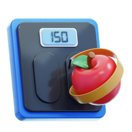 Diabetes sobrepeso  3D Icon