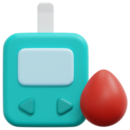 Diabetes Test  3D Icon