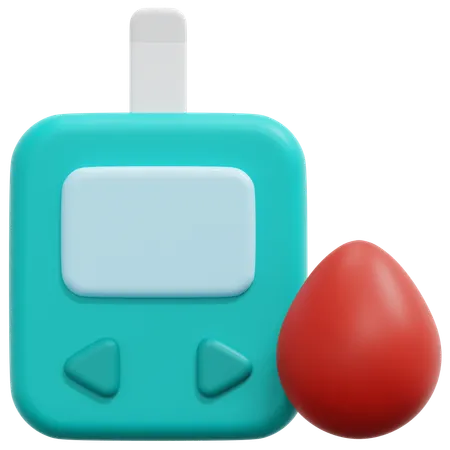 Diabetes Test  3D Icon