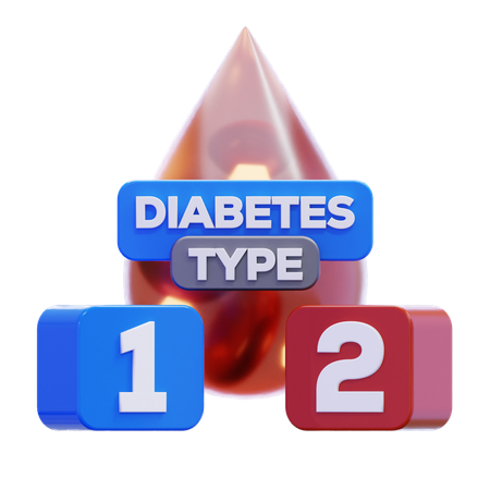 Tipo de diabetes  3D Icon