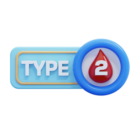 Diabetes Typ 2  3D Icon