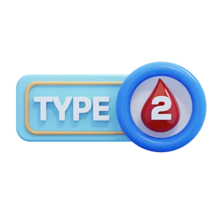 Diabetes Typ 2  3D Icon