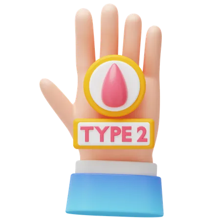 Diabetes Type 2  3D Icon