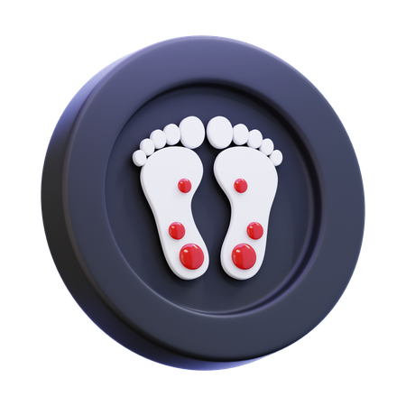 糖尿病性足病  3D Icon