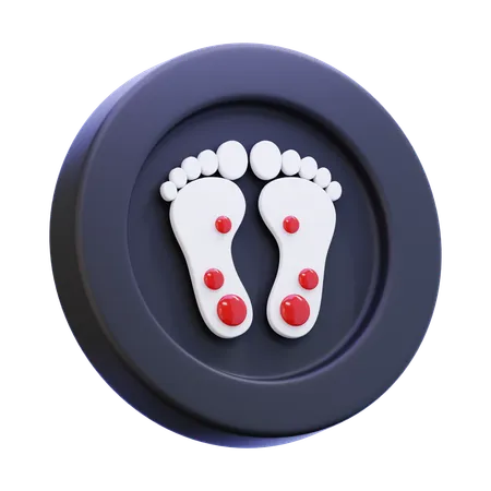 Diabetic Foot  3D Icon