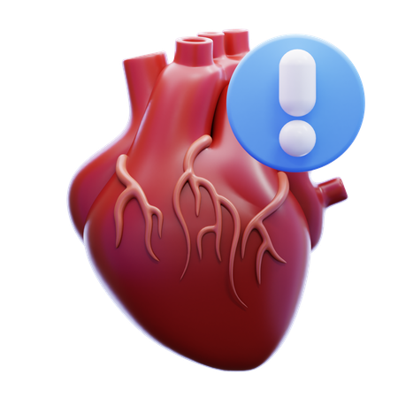 Diabetic Heart  3D Icon