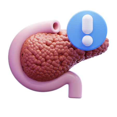 Diabetic Pancreas  3D Icon