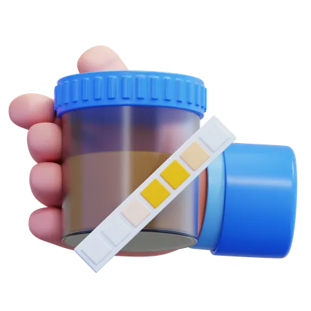 Diabetic Urine Test  3D Icon