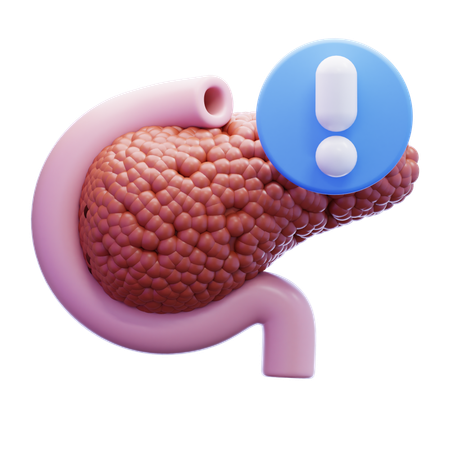 Diabetische Bauchspeicheldrüse  3D Icon