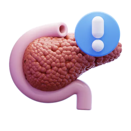 Diabetische Bauchspeicheldrüse  3D Icon