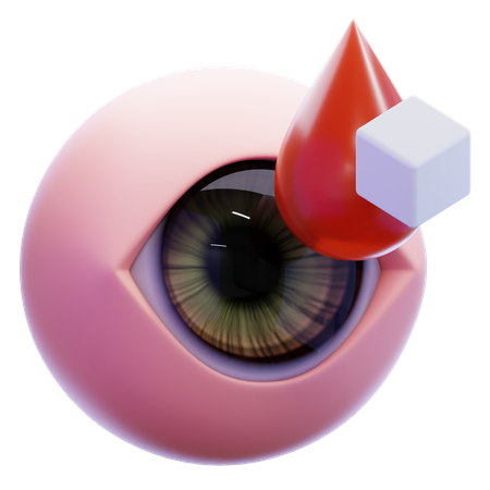 Diabetische Auge  3D Icon