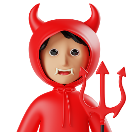 Demonio  3D Icon