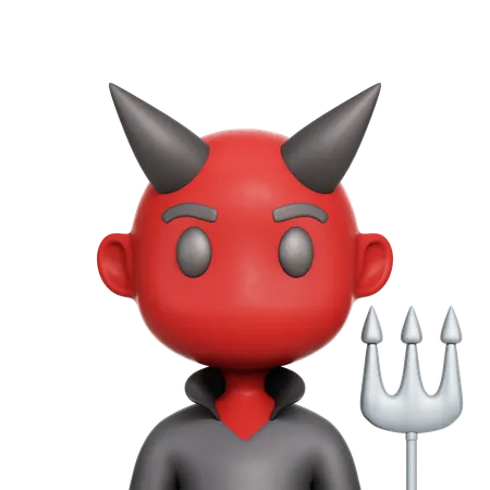 Demonio  3D Icon