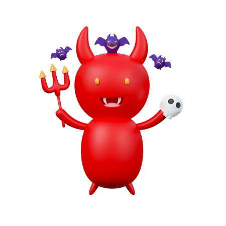 Diabo Vermelho  3D Icon