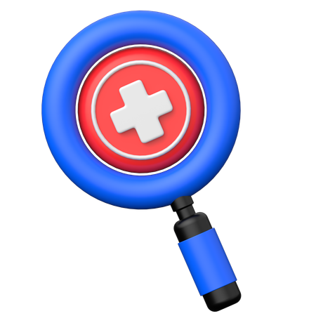 Diagnosis search  3D Icon