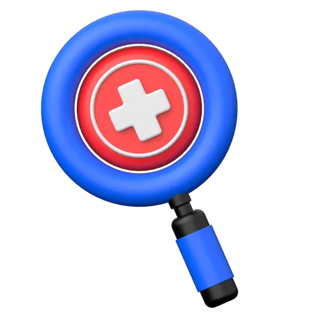 Diagnosis search  3D Icon