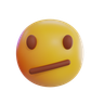 3d diagonal mouth emoji