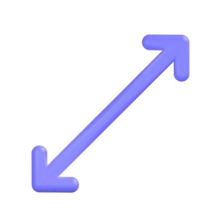 Diagonal-resize  3D Icon