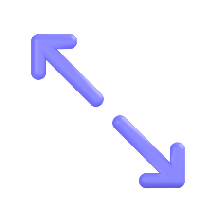 Diagonal-resize 3D Icon