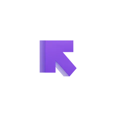 Diagonal Up Left Arrow  3D Icon