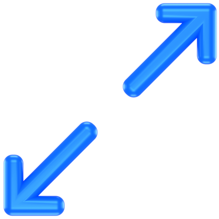 Diagonale agrandir  3D Icon