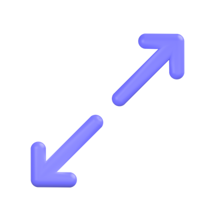 Redimensionner en diagonale  3D Icon