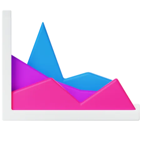 Diagram Area  3D Icon