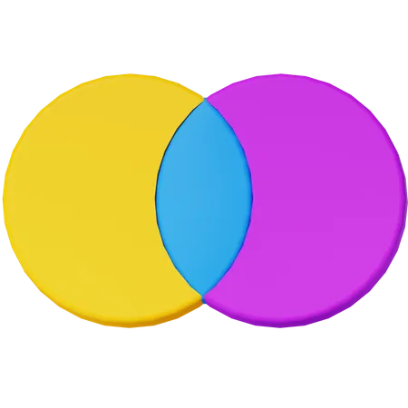 Diagram Venn  3D Icon