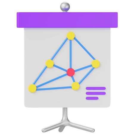 Apresentação do diagrama  3D Icon