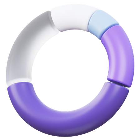Diagrama circular  3D Icon
