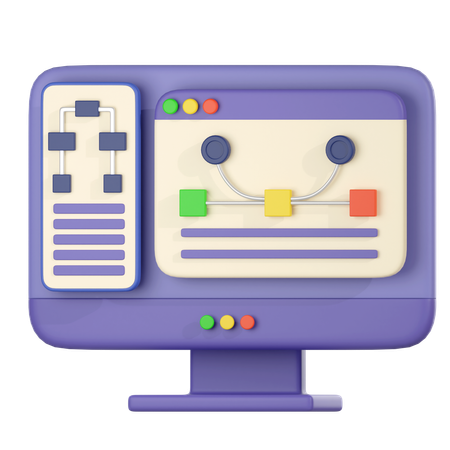 Diagrama da web  3D Icon