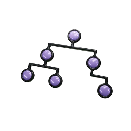 Diagrama de árvore  3D Icon