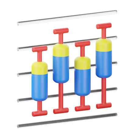 Diagrama de caja  3D Icon