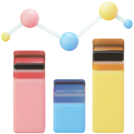 Diagrama de crecimiento  3D Icon