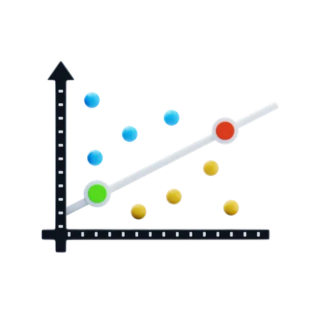 Gráfico de dispersión  3D Icon