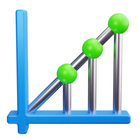 Gráfico de dispersión  3D Icon