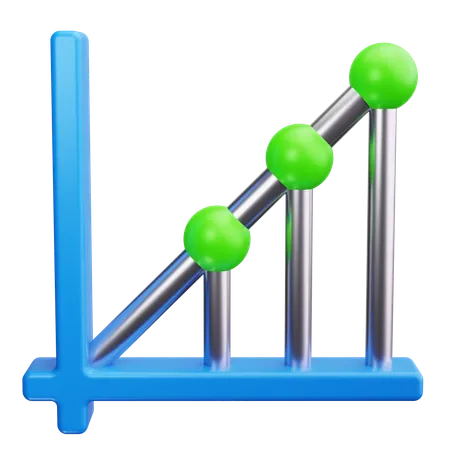 Gráfico de dispersión  3D Icon