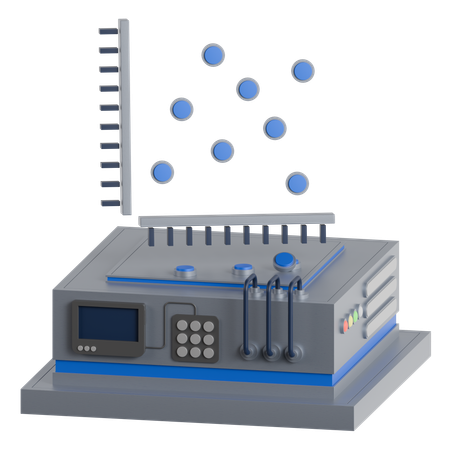 Gráfico de dispersión  3D Icon