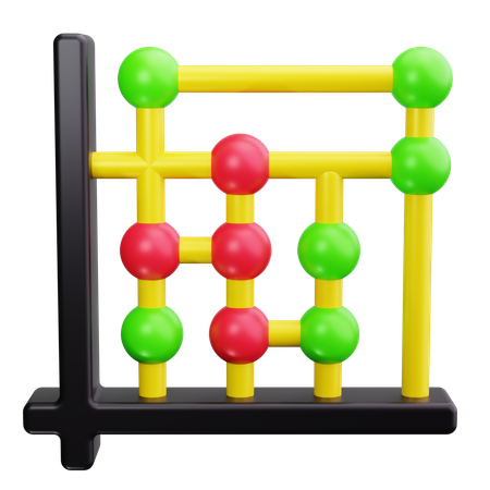 Gráfico de dispersión  3D Icon