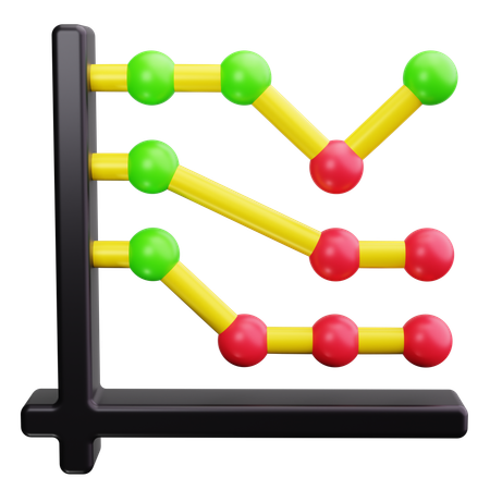 Gráfico de dispersión  3D Icon