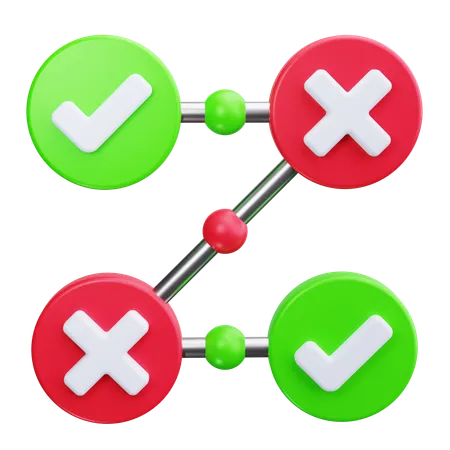 Diagrama de flujo  3D Icon