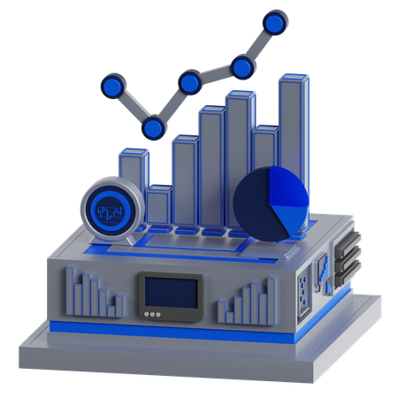 Diagrama de flujo  3D Icon