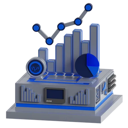 Diagrama de flujo  3D Icon