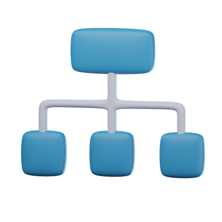 Diagrama de flujo  3D Icon