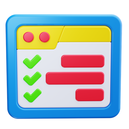 Gráfico de gantt  3D Icon