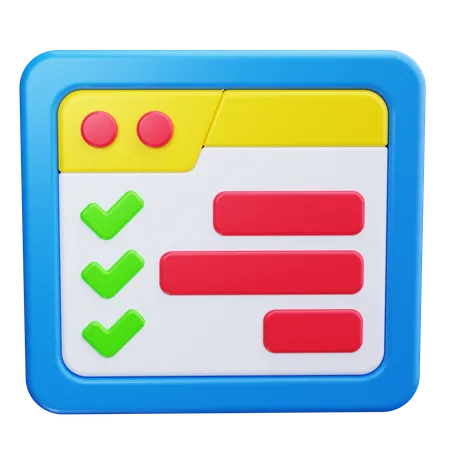 Gráfico de gantt  3D Icon