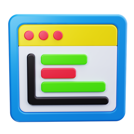 Gantt  3D Icon