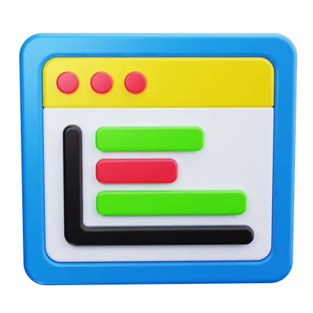 Gantt  3D Icon