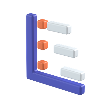 Gráfico de gantt  3D Icon