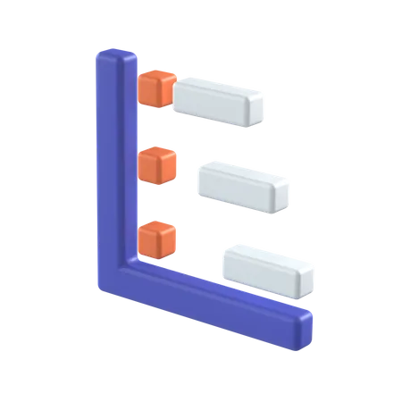 Gráfico de gantt  3D Icon